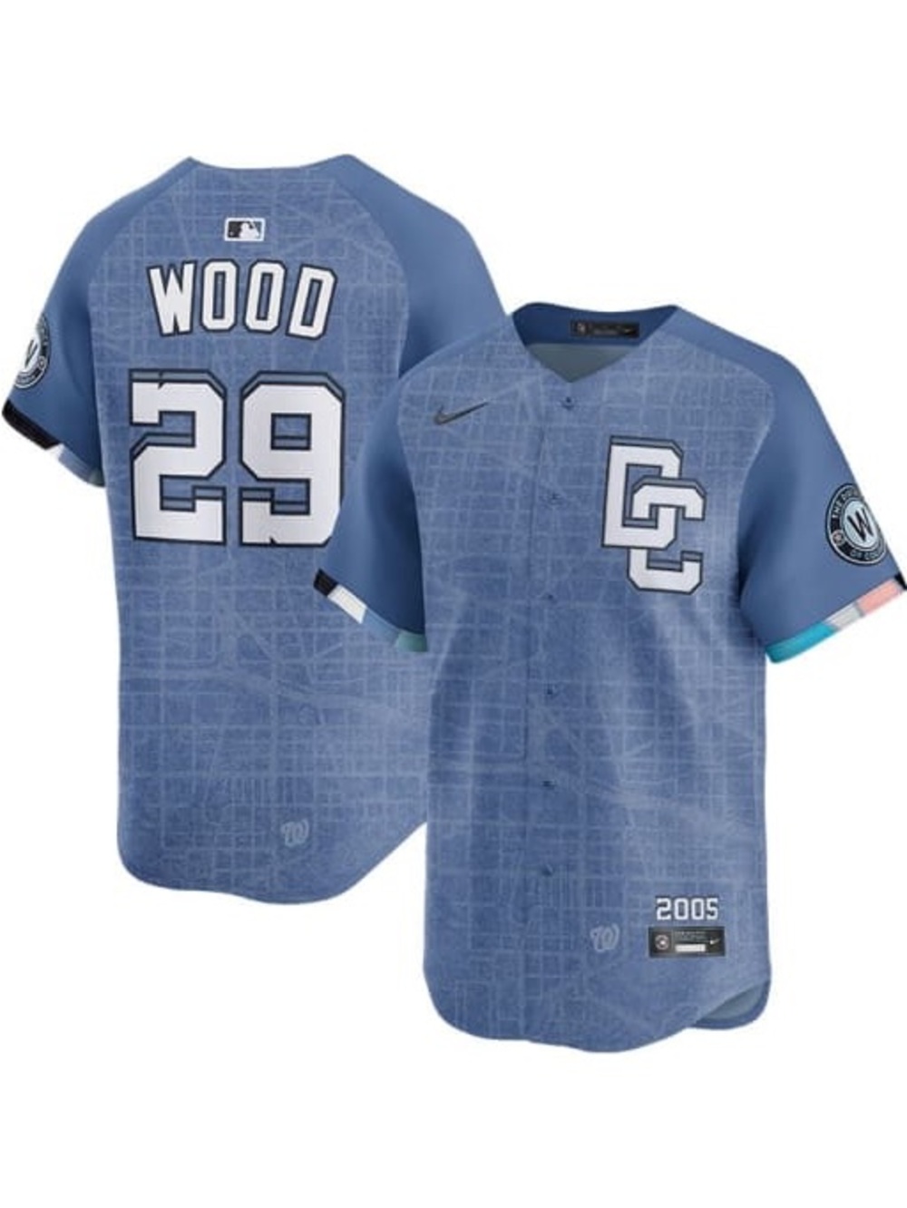 Nike Washington Nationals James Wood City Connect Vapor Jersey | Medium | NWT